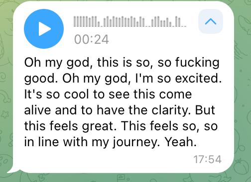 OS member voice note