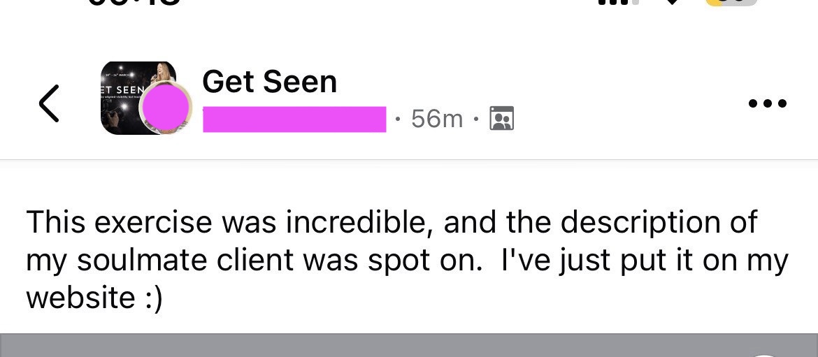 Client testimonial